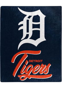 Detroit Tigers 50x60 Signature Raschel Throw Blanket - Navy Blue