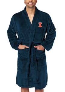 Navy Blue Illinois Fighting Illini L/XL Silk Touch Bathrobes