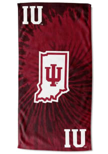 White Indiana Hoosiers 30x60 Psychedelic Beach Towel