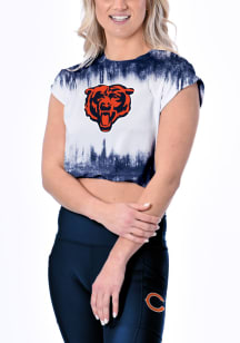 Chicago Bears Womens White Framework Tie Dye SS Athleisure Tee