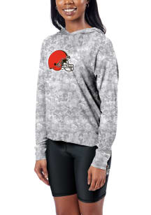 Cleveland Browns Womens Grey Session Hooded Sweatshirt