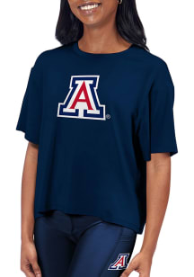 Arizona Wildcats Womens Blue Format SS Athleisure Tee