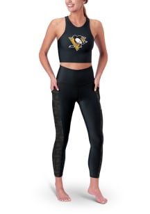 Pittsburgh Penguins Womens Black 7/8 Length Pants