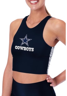Dallas Cowboys Womens Navy Blue Crosstown Tank Top