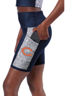 Chicago Bears Womens Navy Blue Bike Shorts