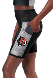 Cincinnati Bengals Womens Black Bike Shorts