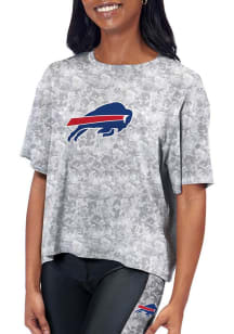 Buffalo Bills Womens Grey Turnout Short Sleeve T-Shirt