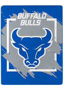 Buffalo Bulls Dimensional Micro 46x60 Raschel Throw Blanket - Blue
