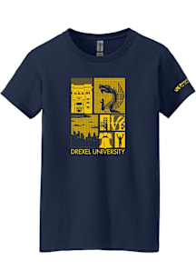 Summit Sportswear Drexel Dragons Womens Navy Blue Welcome Week 2023 Short Sleeve T-Shirt