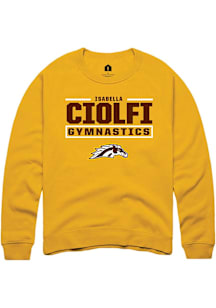Isabella Ciolfi Western Michigan Broncos Mens Gold NIL Stacked Box Player Crew
