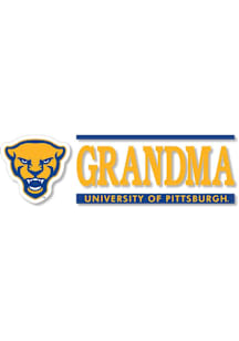 Pitt Panthers 6x2 Grandma Auto Decal - Blue