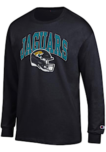 Champion Jacksonville Jaguars Black Arch Helmet Long Sleeve T Shirt