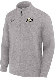 Nike Colorado Buffaloes Mens Grey Coach Long Sleeve Qtr Zip Pullover