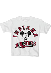 Indiana Hoosiers Youth White Mickey Short Sleeve T-Shirt