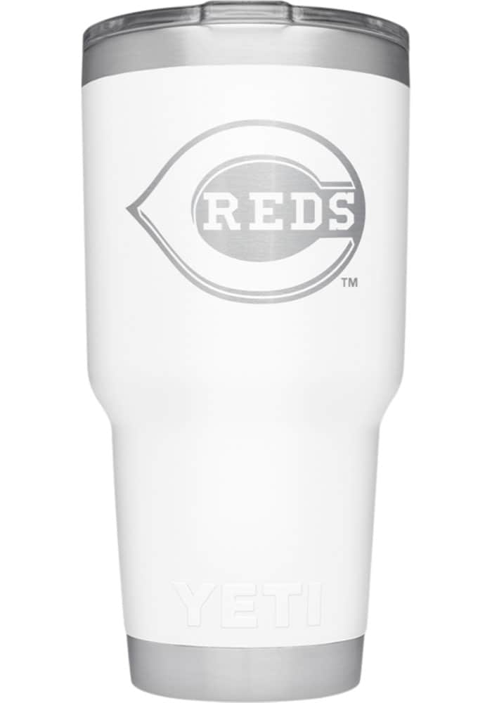 Tigers, Auburn Yeti 30oz White Powder Coated Rambler