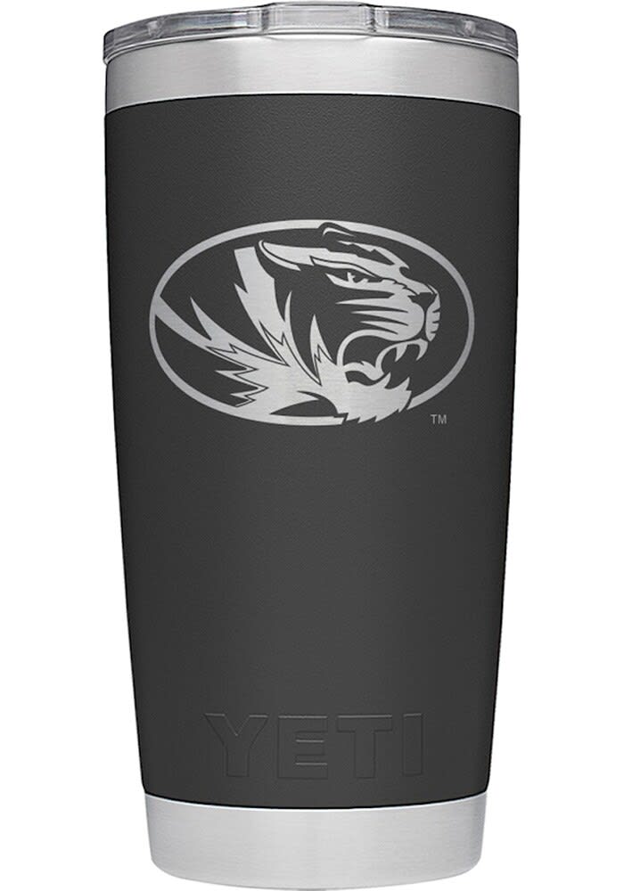 Yeti Missouri Tigers Rambler 20 oz Stainless Steel Tumbler - Black