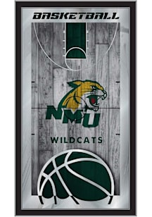 Northern Michigan Wildcats Basketball Hanging Back Bar Mirror