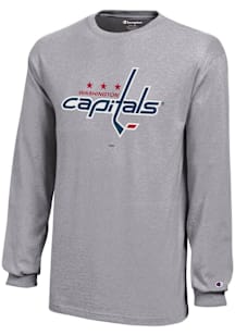 Champion Washington Capitals Youth Grey Core Long Sleeve T-Shirt