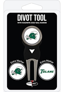 Tulane Green Wave 3 Pack Ball Marker Divot Tool