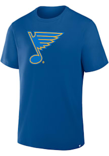 St Louis Blues Light Blue Primary Logo Legacy Cotton Short Sleeve T Shirt
