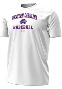 Under Armour Western Carolina White Baseball Performance Short Sleeve T Shirt