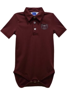 Vive La Fete Missouri State Bears Baby Maroon Team Short Sleeve One Piece Polo
