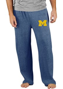 Concepts Sport Michigan Wolverines Mens Navy Blue Mainstream Terry Sweatpants
