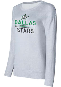 Dallas Stars Womens Grey Knit Crew Sweatshirt