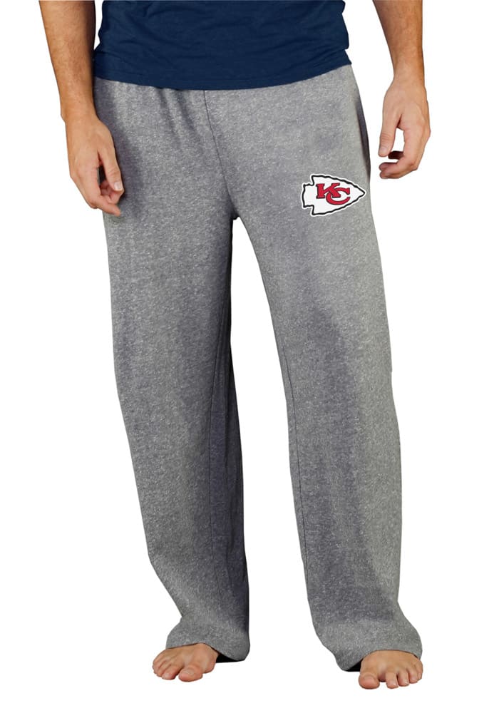 NFL Team Apparel Men's Kansas City Chiefs Grey Mainstream Terry Shorts