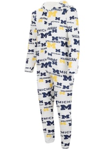 Michigan Wolverines Mens White Union Sleep Pants