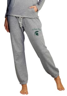 Concepts Sport Michigan State Spartans Womens Mainstream Grey Sweatpants