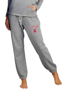Concepts Sport Washington State Cougars Womens Mainstream Grey Sweatpants