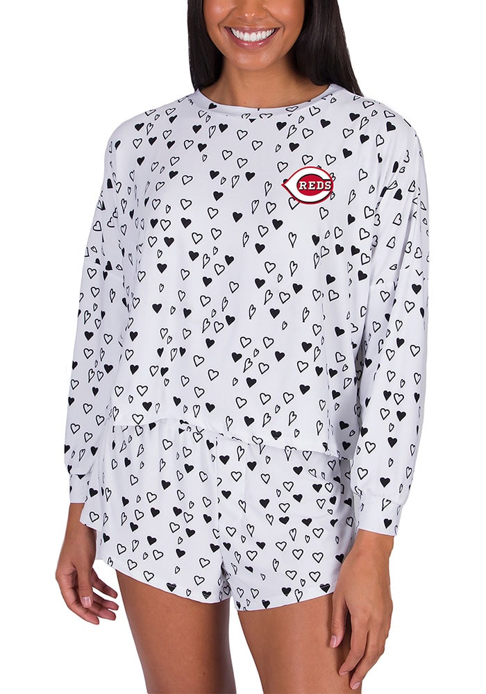 Concepts Sport Cincinnati Reds Womens White Epiphany PJ Set