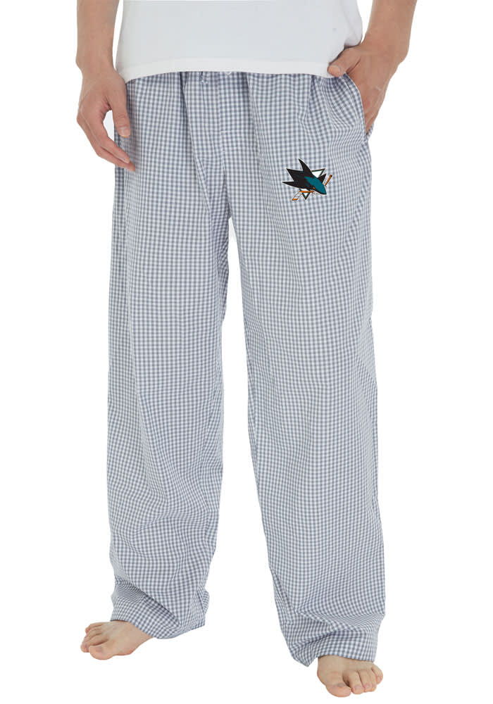 Men's San Jose Sharks Gray Crest Logo Jogger Pants