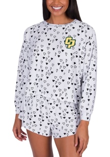 Concepts Sport Cal Poly Mustangs Womens White Epiphany PJ Set