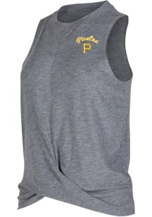Pittsburgh Pirates Womens Charcoal Velocity Tank Top