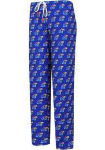 Kansas Jayhawks Womens Blue Gauge Loungewear Sleep Pants