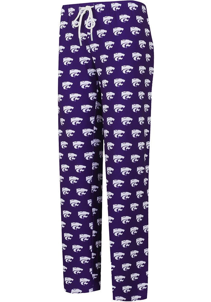 K-State Wildcats Womens Lavender Gauge Loungewear Sleep Pants