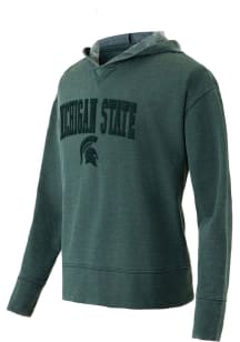 Michigan State Spartans Womens Green Volley Hooded Sweatshirt