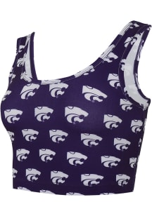 Womens Lavender K-State Wildcats Gauge Tank Top