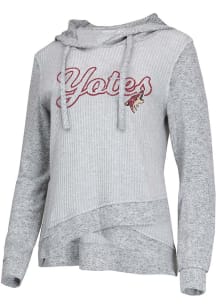 Arizona Coyotes Womens Grey Venture Hooded Sweatshirt