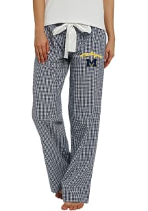 Concepts Sport Michigan Wolverines Womens Navy Blue Tradition Loungewear Sleep Pants