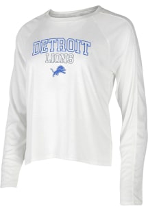 Detroit Lions Womens White Gable Loungewear Sleep Shirt