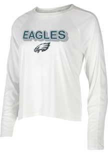 Philadelphia Eagles Womens White Gable Loungewear Sleep Shirt
