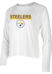 Pittsburgh Steelers Womens White Gable Loungewear Sleep Shirt
