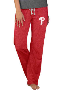 Concepts Sport Philadelphia Phillies Womens Red Quest Knit Loungewear Sleep Pants