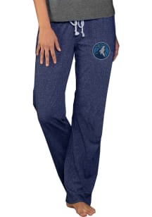 Concepts Sport Minnesota Timberwolves Womens Navy Blue Quest Knit Loungewear Sleep Pants