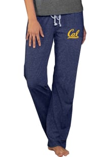 Concepts Sport Cal Golden Bears Womens Navy Blue Quest Knit Loungewear Sleep Pants