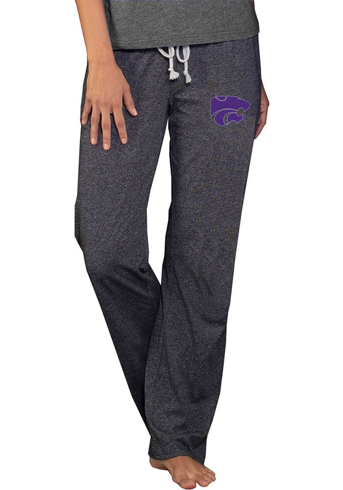 Concepts Sport K-State Wildcats Womens Charcoal Quest Knit Loungewear Sleep Pants