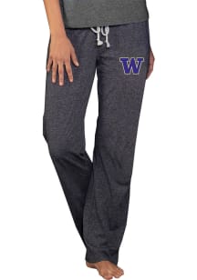 Concepts Sport Washington Huskies Womens Charcoal Quest Knit Loungewear Sleep Pants
